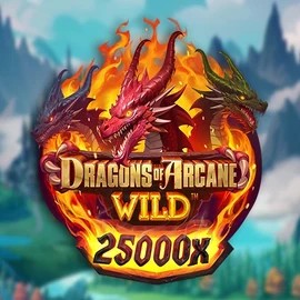 Dragons of Arcane Wild slot logo by Foxium at Seven CasinoDragons of Arcane Wild