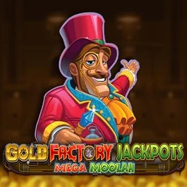 Enjoy Gold Factory Jackpots Mega Moolah by Aurum Signature Studios – logo hosted on casino-seven.dk