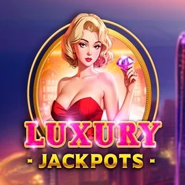 Luxury Jackpots slot logo by Triple Cherry at Seven Casino