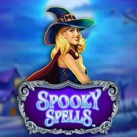Spooky Spells logo by Novomatic at Seven Casino