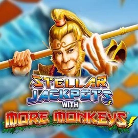 Stellar Jackpots with More Monkeys slot icon by Lightning Box Game, available at Seven Casino